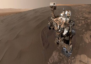 Büyüleyici panoramik Mars görüntüsü