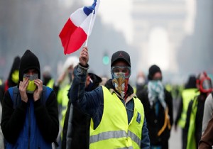 Fransa'daki gösterilerde 4099 gözaltı olayı yaşandı