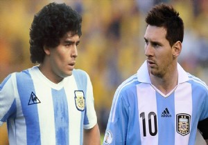 Messi'ye Maradona'dan destek