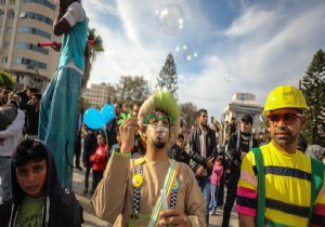 Gazze'de 'Sokak Karnavalı'