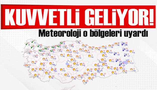 Meteoroloji uyardı! Sağanak yağış geliyor