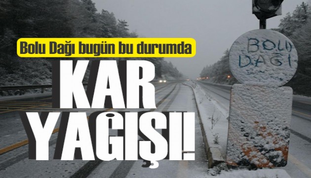 Meteoroloji uyarmıştı: Bolu Dağı bugün bu durumda