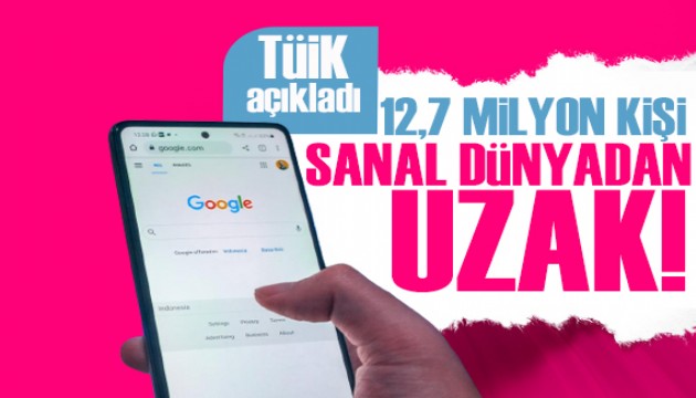 TÜİK'in açıkladı: Türkiye'nin yüzde 15'i internete yabancı!