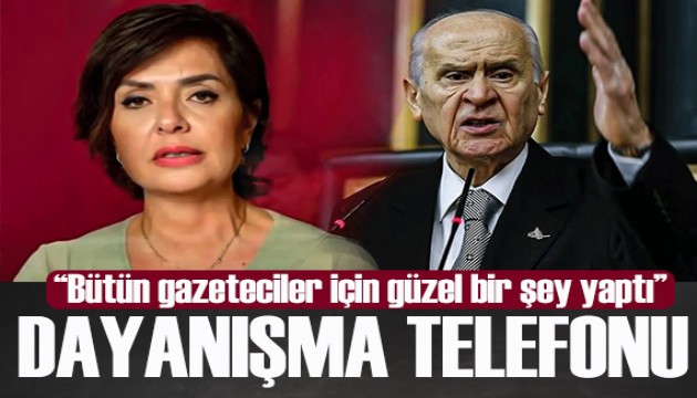 Bahçeli'den Özlem Gürses'e dayanışma telefonu