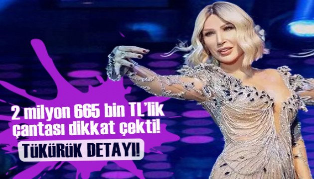 Seda Sayan 2 milyon 665 bin TL'lik çantasıyla gündem oldu! 'Tükürük' detayı dikkat çekti