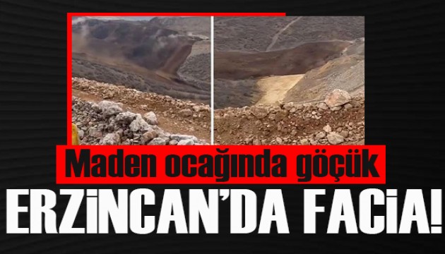 Erzincan'da altın madeninde toprak kayması! Çok sayıda işçi göçük altında