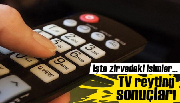 Televizyonlarda dün en çok izlenen dizi ve programların reytingleri…