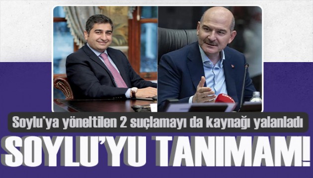 SOYLU'YA YÖNELTİLEN 2 SUÇLAMAYI DA KAYNAĞI YALANLADI!