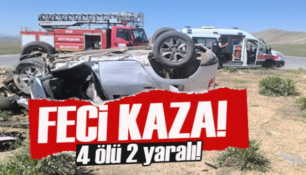 Van'da katliam gibi kaza: 4 ölü!