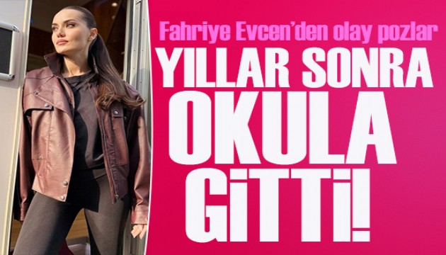 Fahriye Evcen yıllar sonra mezun olduğu okula gitti