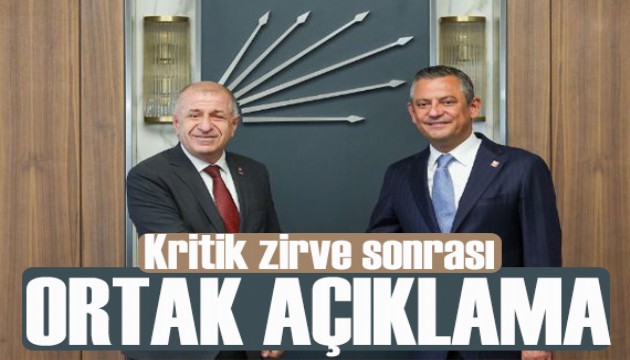 Özel ve Özdağ'dan ortak açıklama: Herkesin siyasi görüşünden bağımsız eşit olduğu bir Türkiye'ye ihtiyacı var