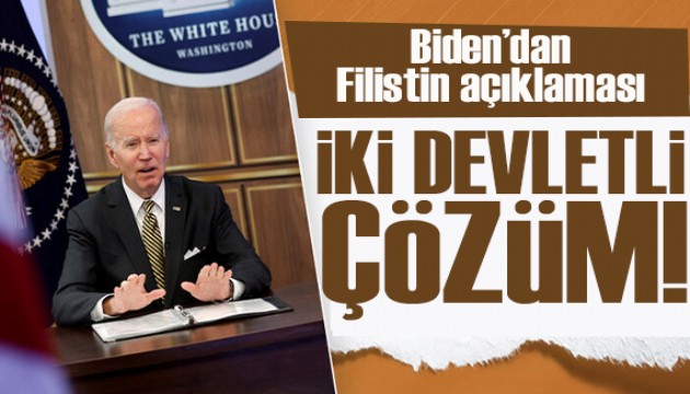 Biden, Filistin'de iki devletli çözümün 