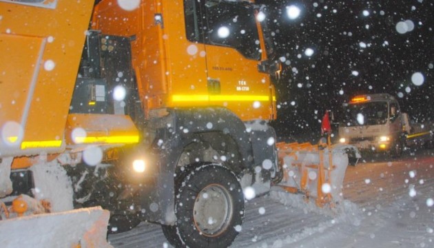 Antalya-Konya bağlantı yolu kar altında