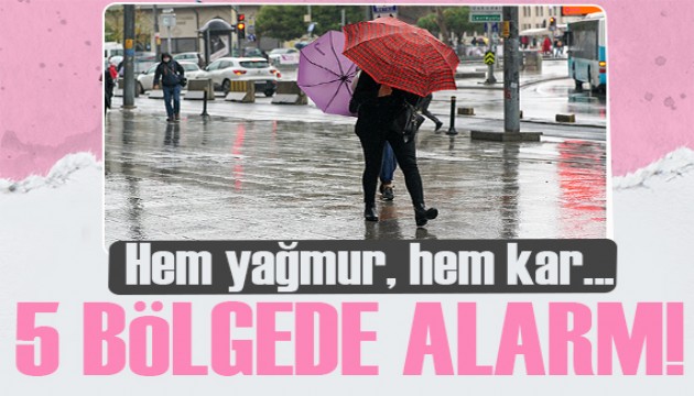 Meteoroloji'den yeni uyarı! Bu defa hem kar hem de fırtına var