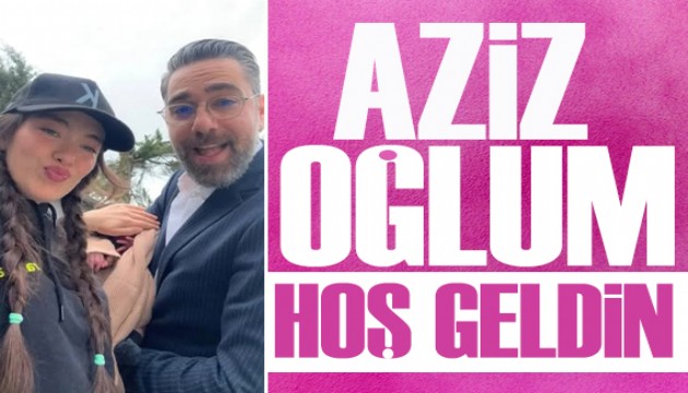 Neslihan Atagül ile Kadir Doğulu'dan içleri  ısıtacak paylaşım! Aziz oğlum hoş geldin