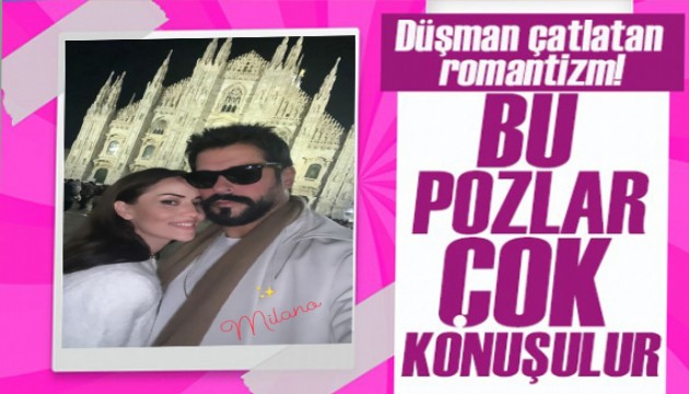 Fahriye Evcen ile Burak Özçivit çiftinden İtalya'da aşk pozları!