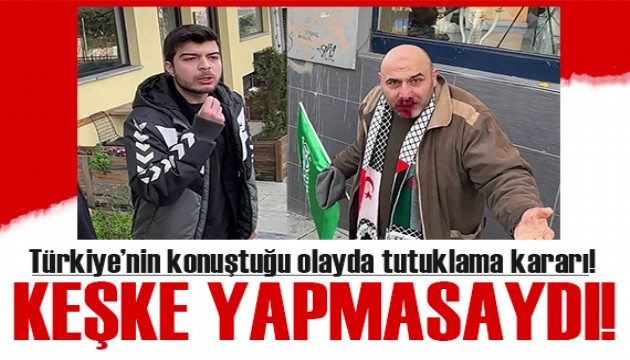 Tevhid bayrağı açan kişiye yumruk atan saldırganın babası konuştu: Keşke yapmasaydı!