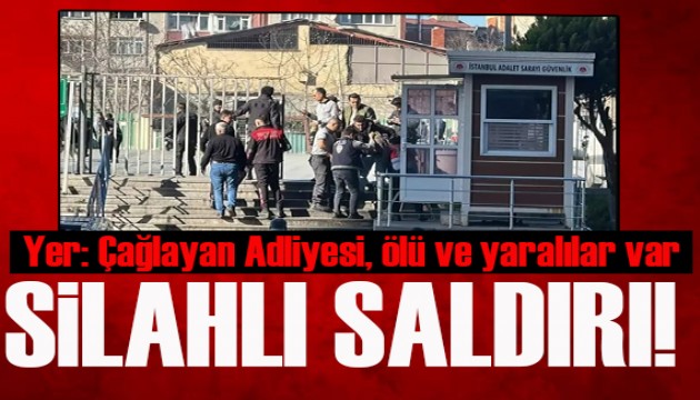 Çağlayan Adliyesi'nde polis noktasına silahlı saldırı: Ölü ve yaralılar var