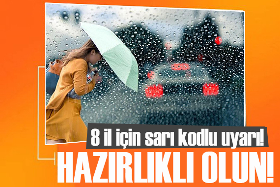 Meteoroloji'den 8 il için sarı kodlu alarm: Sıcaklıklar düşüyor