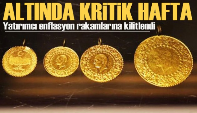 Altın fiyatları haftaya düşüşle başladı