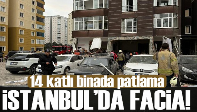 Beylikdüzü'nde 14 katlı binada doğal gaz patlaması