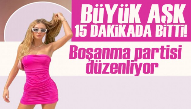 Büyük aşk 15 dakikada bitti! Şeyma Subaşı boşanma partisi düzenliyor