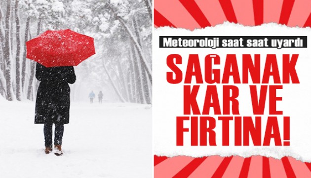 Meteoroloji'den sağanak, kar ve fırtına uyarısı!