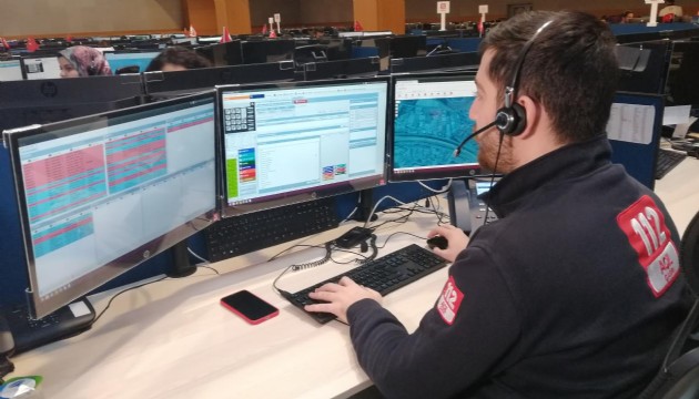 112 Acil Çağrı Merkezine yapılan ihbarların 5'te 1'i asılsız