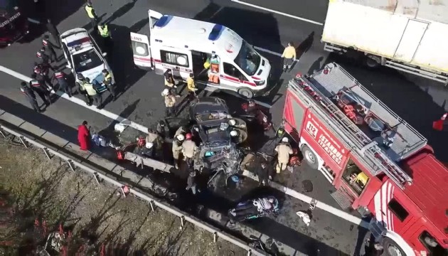 Kuzey Marmara Otoyolu'nda feci kaza!