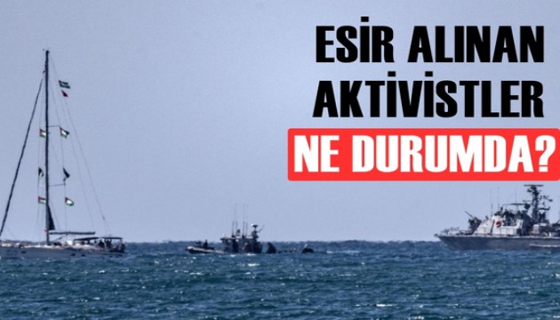 İsrail’de alıkonulan aktivistler Aşdod Limanı’na getirildi