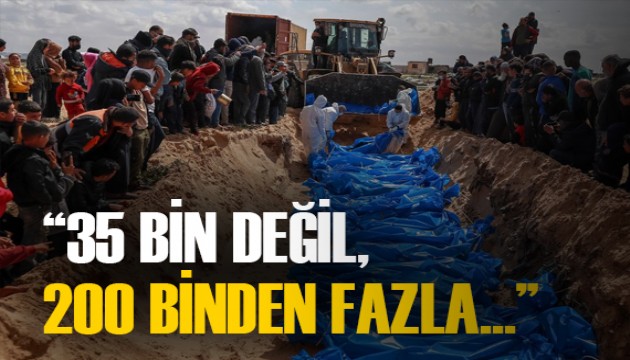 'Gazze'de 35 bin değil 200 binden fazla Filistinli öldü'