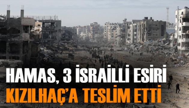 Hamas, 3 İsrailli kadın esiri Kızılhaç'a teslim etti