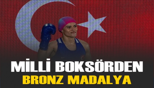 Milli boksör Esra Yıldız Kahraman'dan bronz madalya