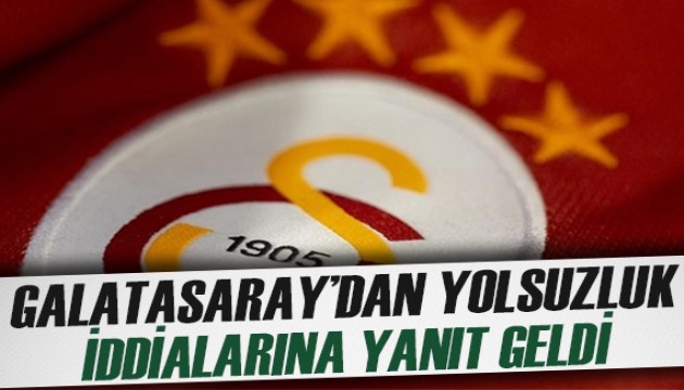 Galatasaray'dan yolsuzluk iddiası için açıklama