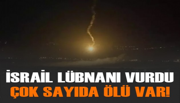 İsrail savaş uçakları Lübnan'ı vurdu! Çok sayıda ölü var