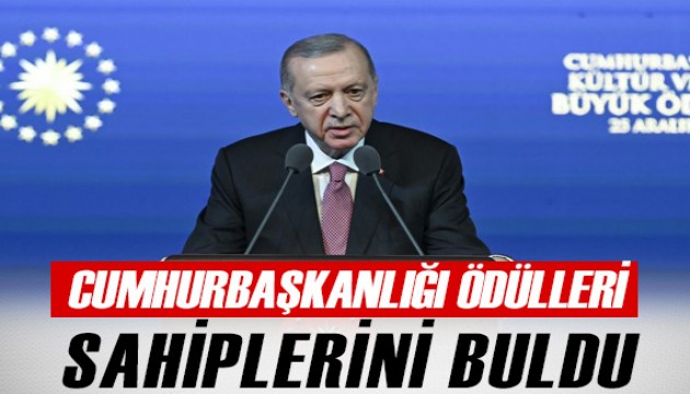 Cumhurbaşkanlığı Kültür Sanat Büyük Ödülleri sahiplerini buldu