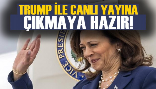 Harris, Trump ile canlı yayında karşı karşıya gelmeye hazır