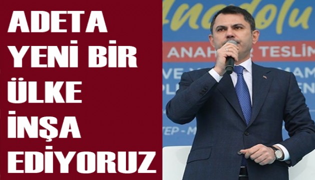 Bakan Kurum: Deprem bölgesinde yeni konutların, dükkanların tamamının inşa faaliyetini başlattık