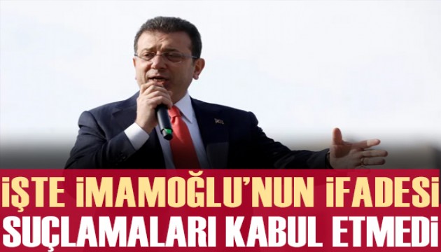 İmamoğlu suçlamaları kabul etmedi, 'Muhatap almam' dedi
