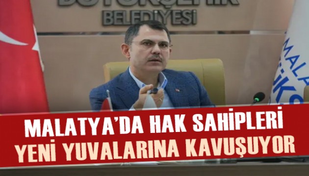 Malatya Gelinciktepe’de hak sahipleri yeni yuvalarına kavuşuyor