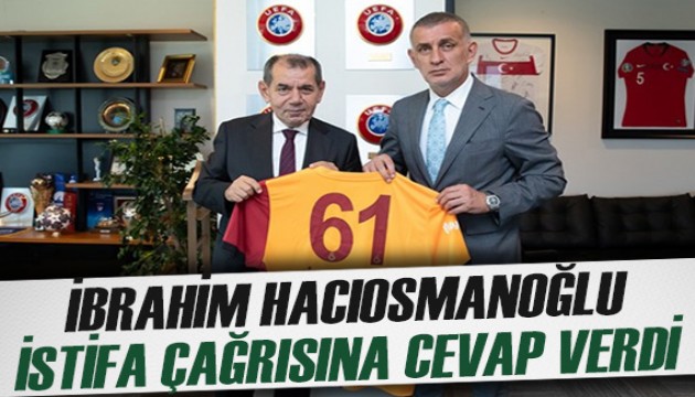 İbrahim Hacıosmanoğlu canlı yayında Galatasaray'ın istifa çağrısına cevap verdi