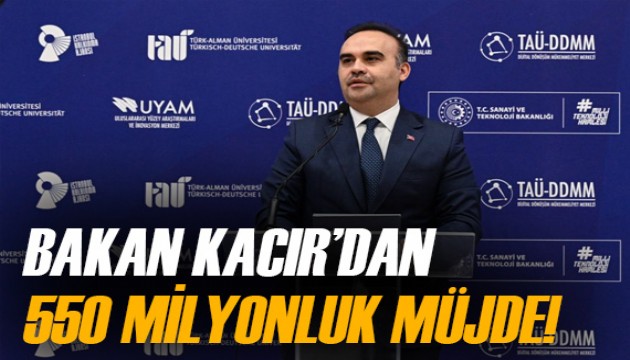 Bakanı Kacır'dan, 550 milyon lira bütçeli mali destek programı müjdesi