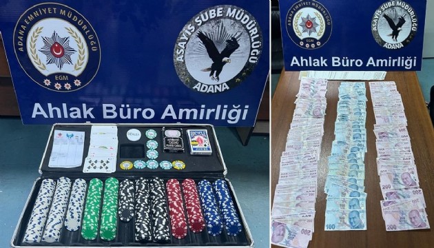 Adana'da kılık değiştiren polislerden kumarhane baskını