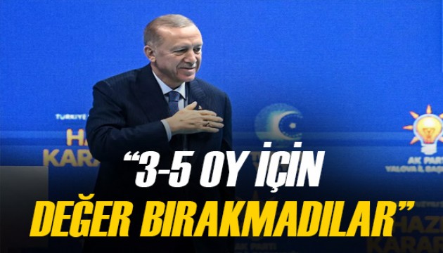 Cumhurbaşkanı Erdoğan'dan muhalefete 'DEM' tepkisi!