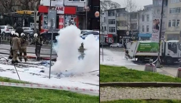 İstanbul'da çöp kamyonunda patlama