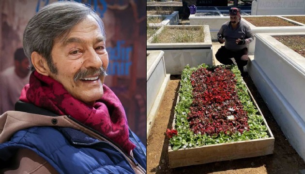 Kadir İnanır'ın kabri çiçeklerle donatıldı, sevenleri yalnız bırakmadı