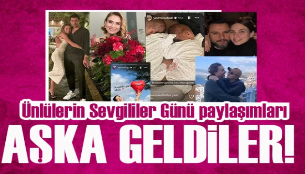 Ünlülerin Sevgililer Günü paylaşımları