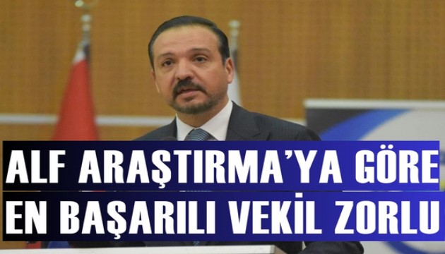 Alf Araştırma’ya göre iktidarın en başarılı vekili: Kürşad Zorlu