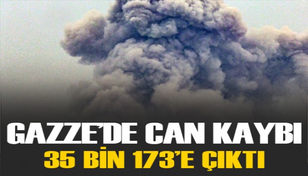 İsrail'in 221 gündür saldırılarını sürdürdüğü Gazze'de can kaybı 35 bin 173'e ulaştı