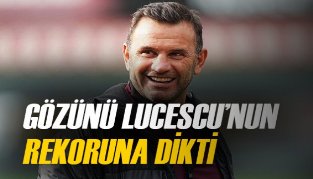 Galatasaray'da Okan Buruk gözünü Lucescu'nun rekoruna dikti